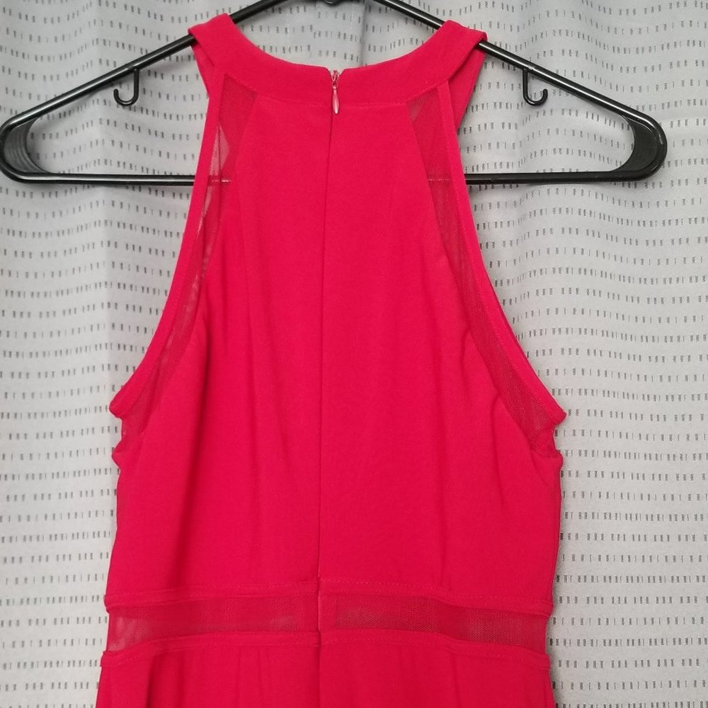 Red Halter Neck Gown - Picture 5 of 6